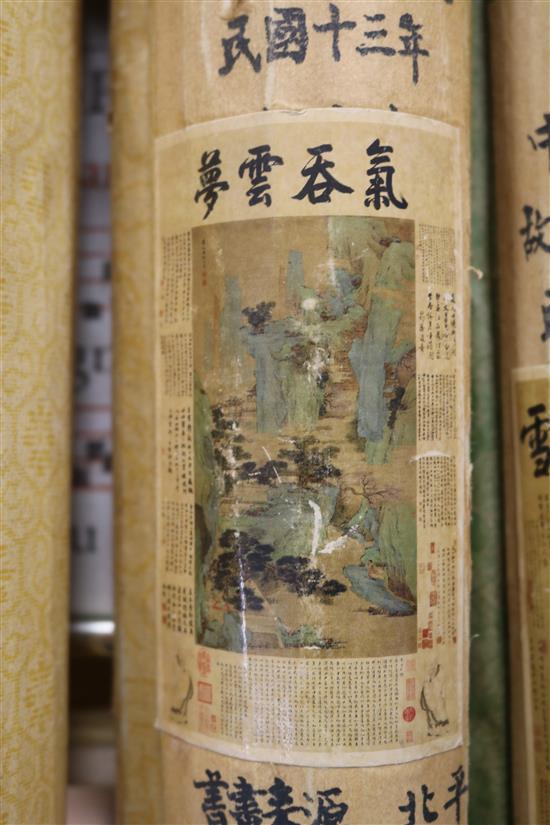 Eight Chinese scroll pictures